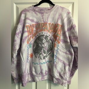 Purple Tie-Dye Lollapalooza Sweatshirt